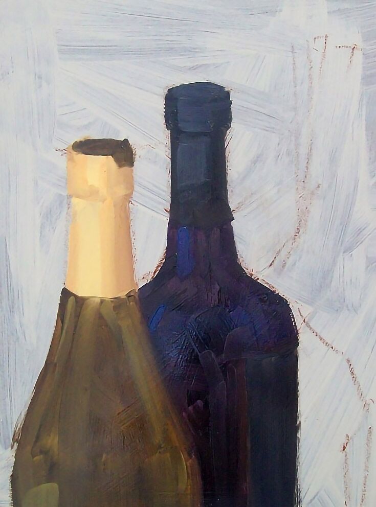 Time in a Bottle hotsell Acrylic Painting